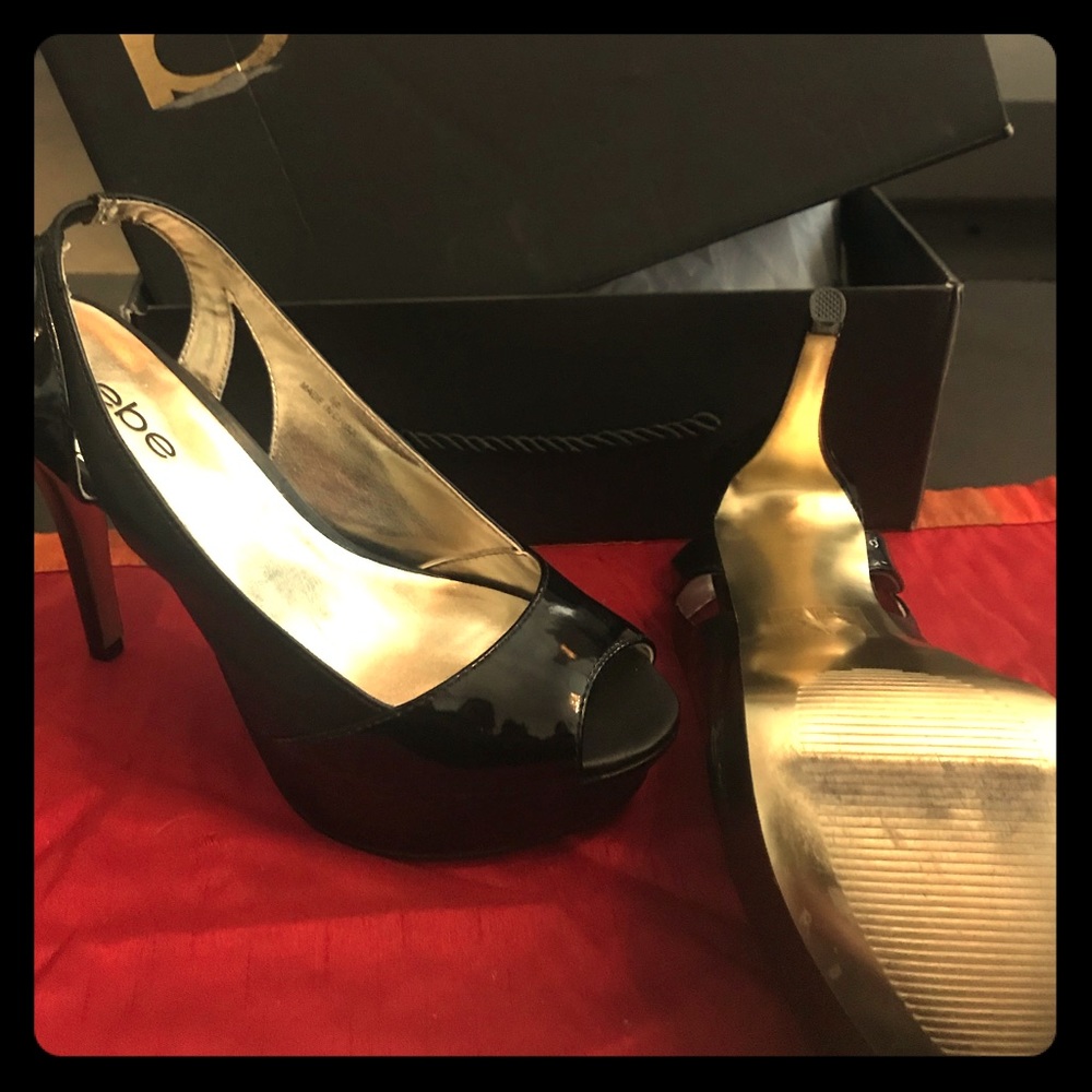 Black Peep Toe Zahara Bebe